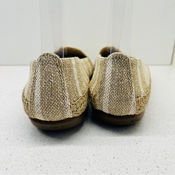 Aerosoles Stitch N Turn Solitaire Slip On  Espadrille Flats Metallic Gold Sz 9 - Picture 6 of 12